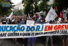 Professores estaduais e municipais do Rio fazem paralisação de 24h Professores estaduais e municipais do Rio fazem paralisação de 24h