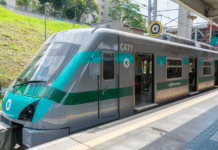 Trem da Linha 9-Esmeralda descarrila próximo à Berrini e afeta circulação Trem da Linha 9-Esmeralda descarrila próximo à Berrini e afeta circulação