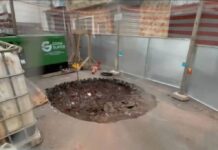 Após explosão, vazamento de gás é registrado em obra da Sabesp na zona leste de SP Após explosão, vazamento de gás é registrado em obra da Sabesp na zona leste de SP