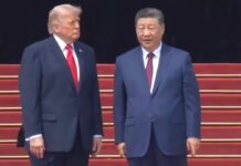 Assista à recepção de Donald Trump em Pequim Donald Trump e Xi Jinping durante recepção à comitiva norte-americana em Pequim