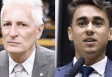 Rogério Correia cobra Nikolas sobre ligação entre Ciro e Vorcaro Na imagem, os deputados mineiros Rogério Correia (esquerda) e Nikolas Ferreira (direita)