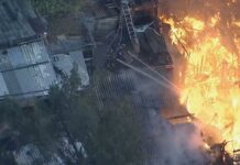 Incêndio na região de Paraisópolis atinge ao menos 10 casas Incêndio atinge região de Paraisópolis, em São Paulo, nesta 5ª feira (18.jun.2026)