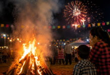 São João aumenta risco de queimaduras e problemas respiratórios Festa junina ao redor da fogueira