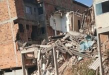 Explosão de botijão de gás causa interdição de 13 casas em São Paulo Explosão de botijão de gás causa interdição de 13 casas em São Paulo