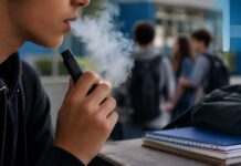 Vape entre adolescentes cresce e amplia debate no ECA jovem usando vape