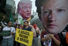 Ato em São Paulo cobra neutralidade da Meta nas eleições Ato em São Paulo cobra neutralidade da Meta nas eleições