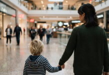 Autismo e lazer ainda impõem desafios de acessibilidade Criança autista em um shopping acompanhada pela mãe